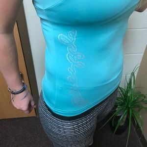 🔴Light blue pineapple athletic razor back